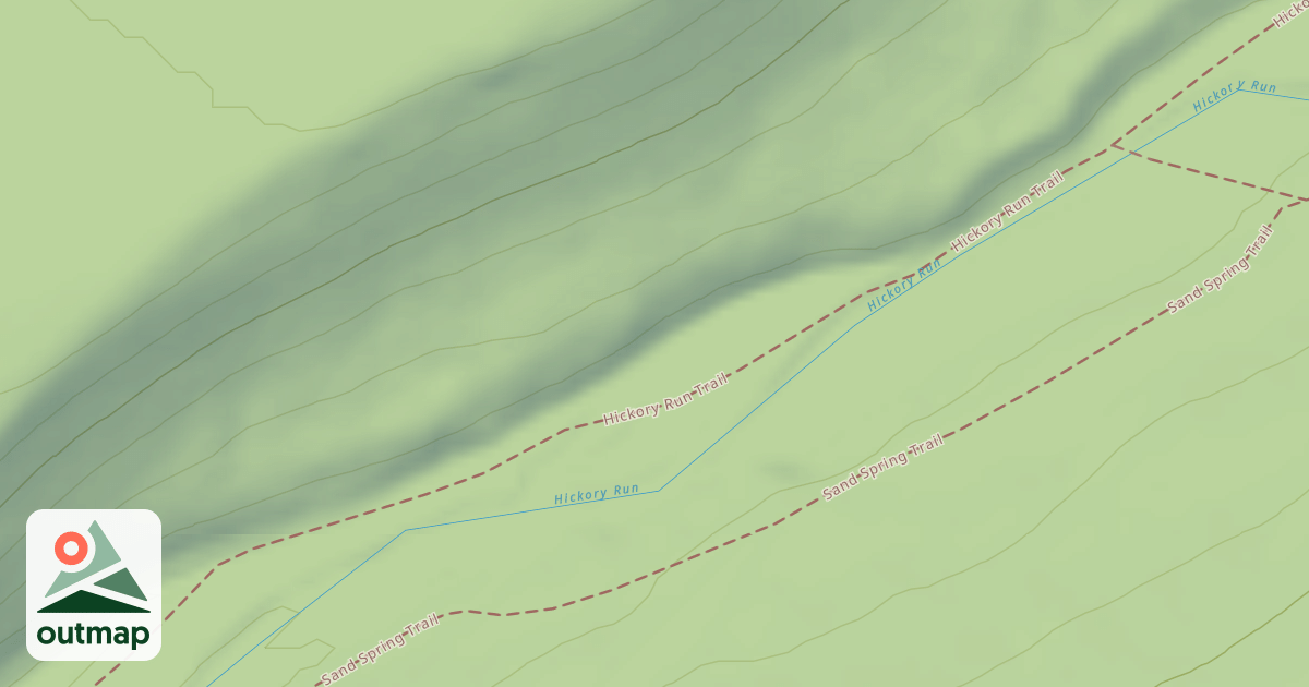 Map of Hickory Run State Park Trails