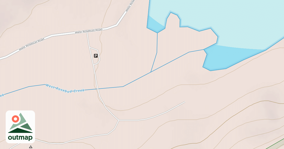 Map of EMERALD LAKE INLET