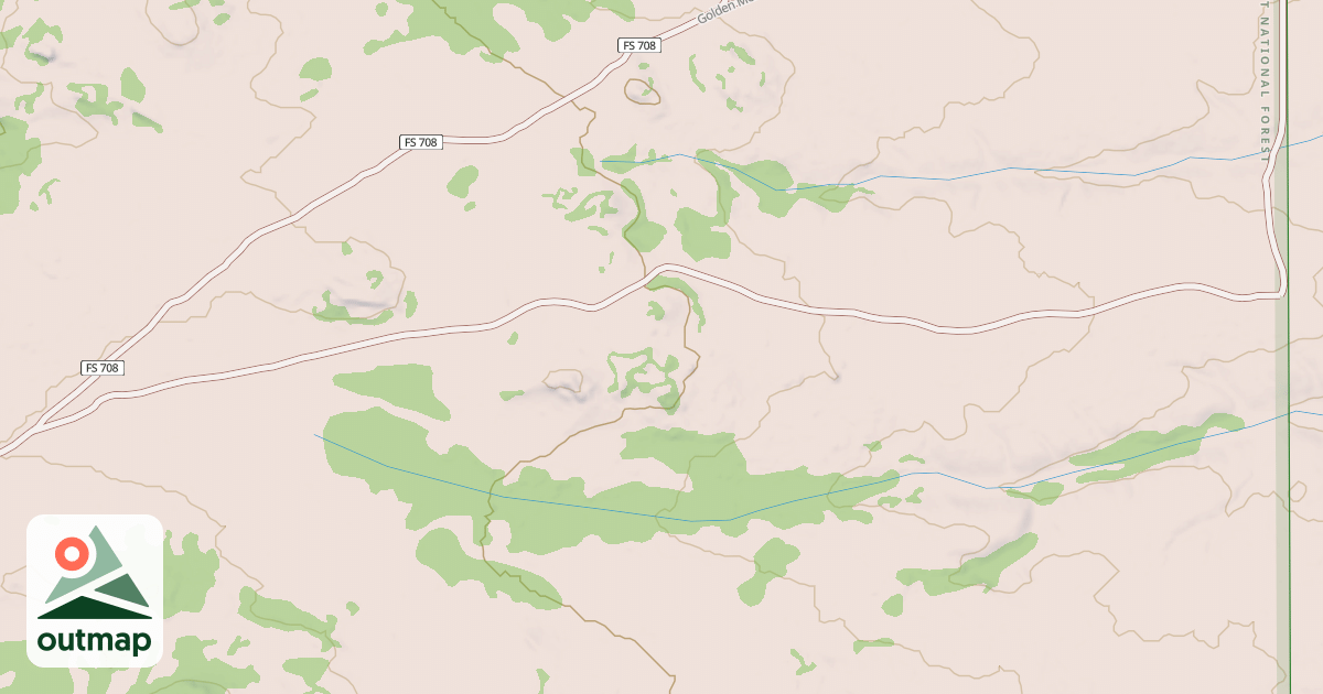 Map of GOLDEN MEADOW SPUR A