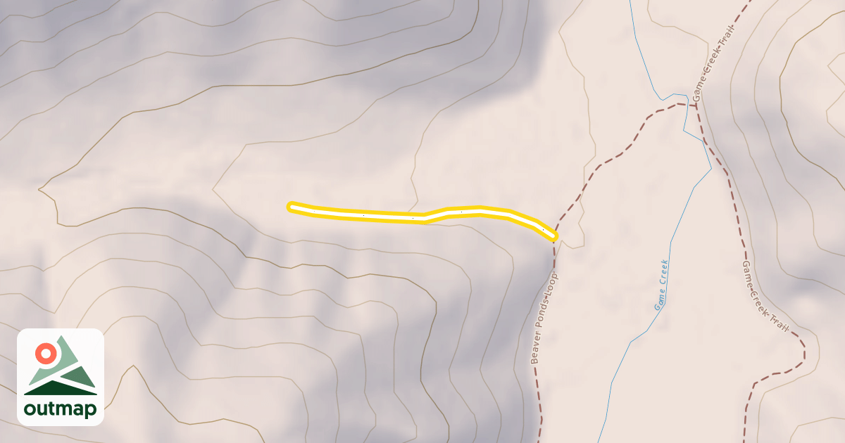 Map of Game Creek Trail