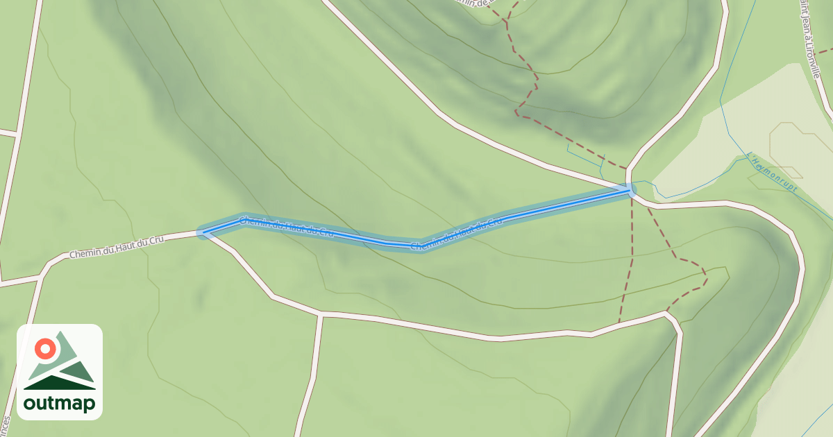 Map of Chemin du Haut du Cru