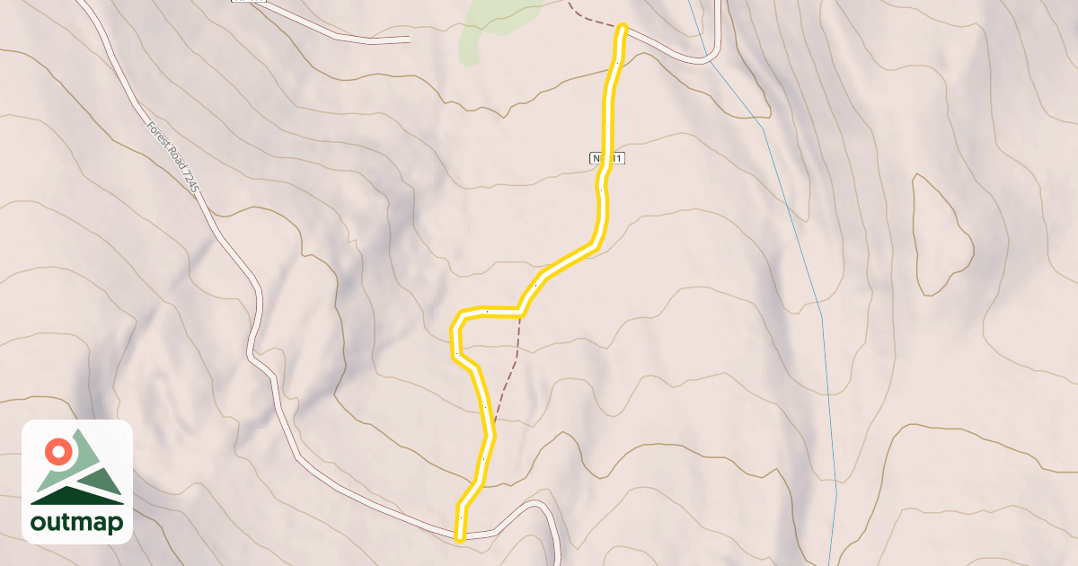 Map of Forest Road 411