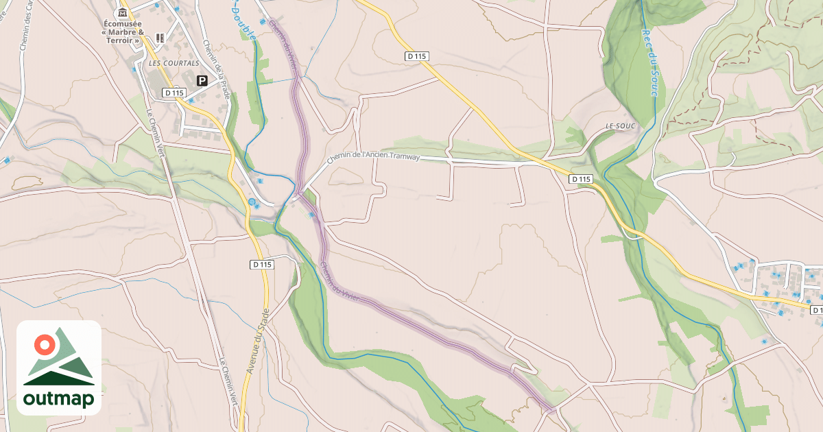 Map of Chemin du Vivier