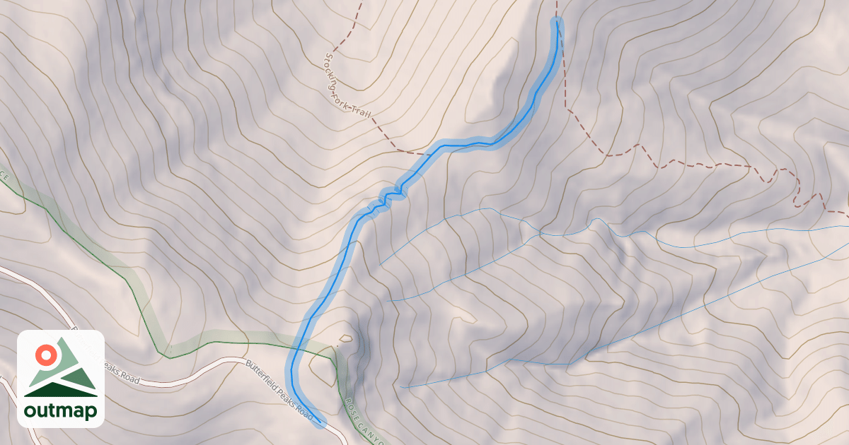 Map of Rose Ridge Trail
