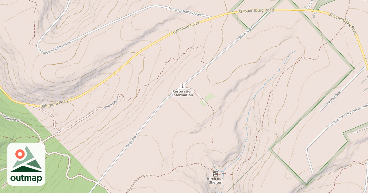 Map of Michaux State Forest – Snowmobile Trail System (Northern)