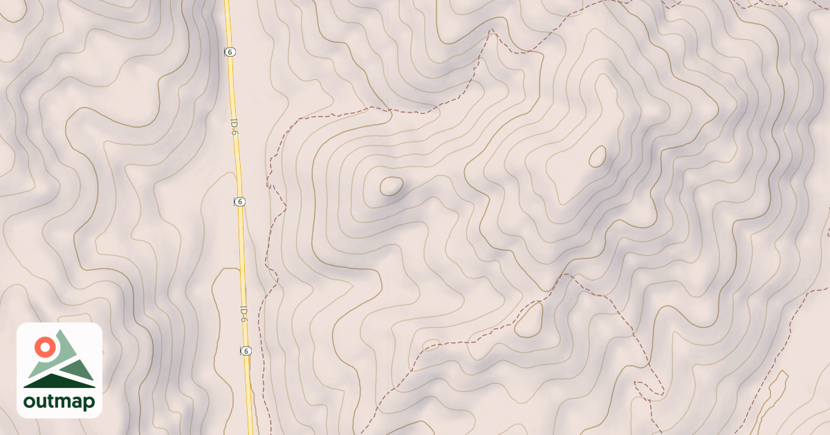 Map of EAST FORK MEADOW CREEK