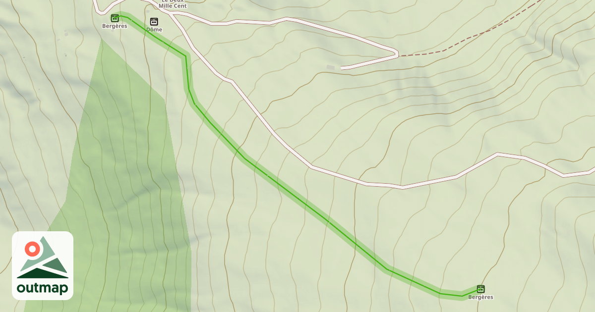 Map of Les Begères