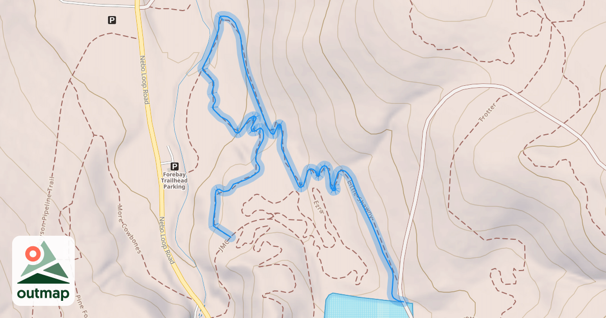 Map of Little Shawny Trail