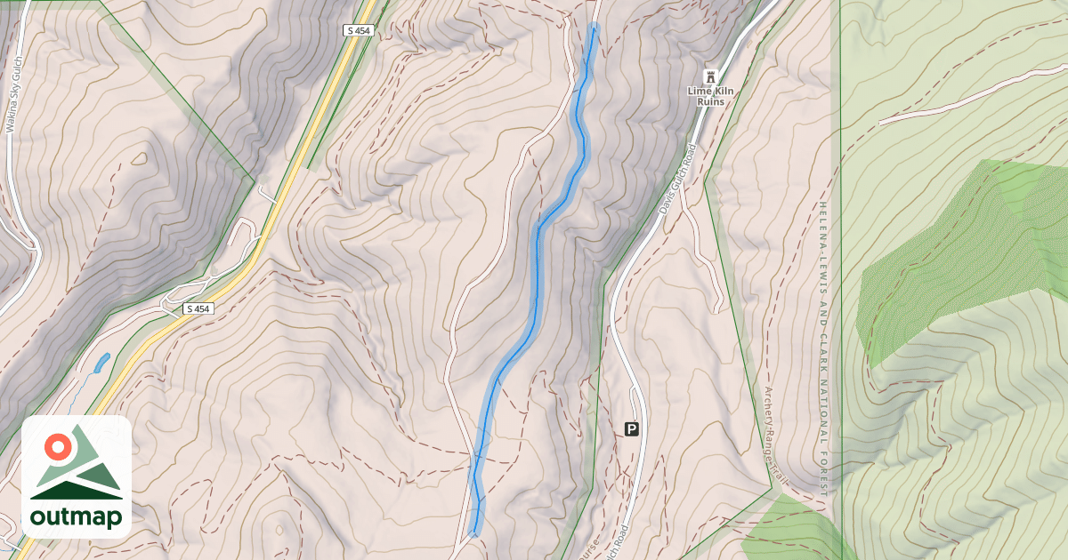 Map of Rodney Ridge Trail