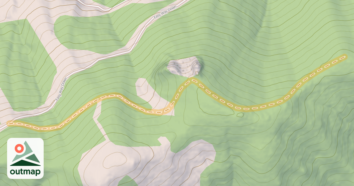 Map of Bob's Knob Uphill Route