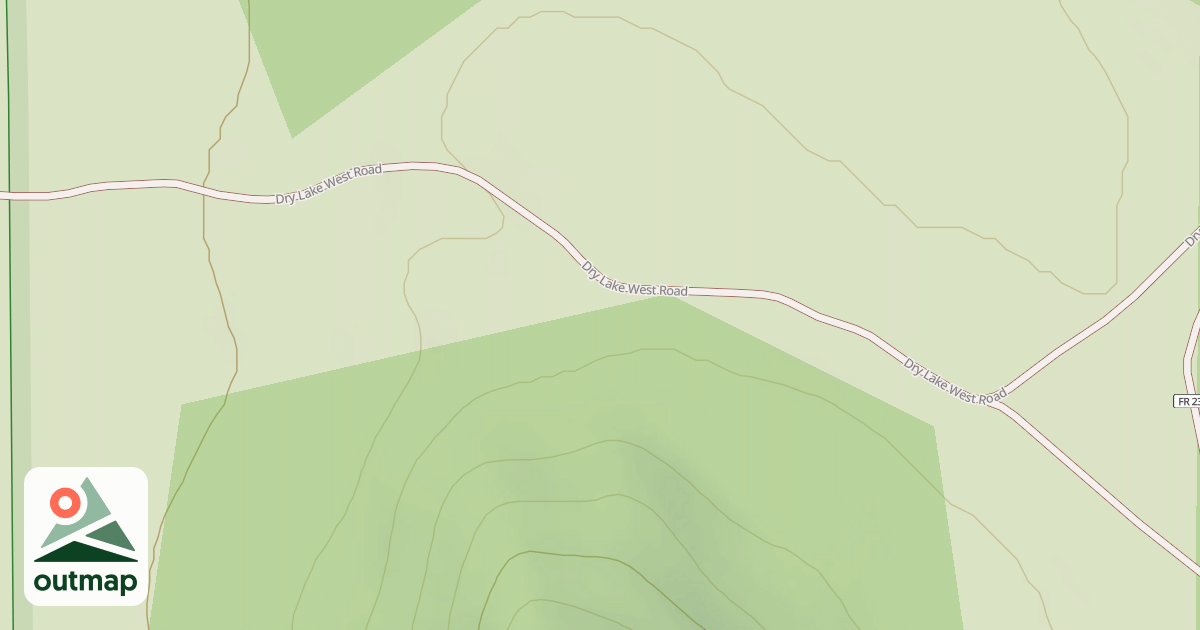 Map of DRY LAKE WEST