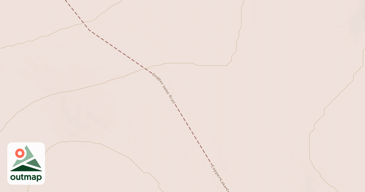 Map of Copper Lake Trail