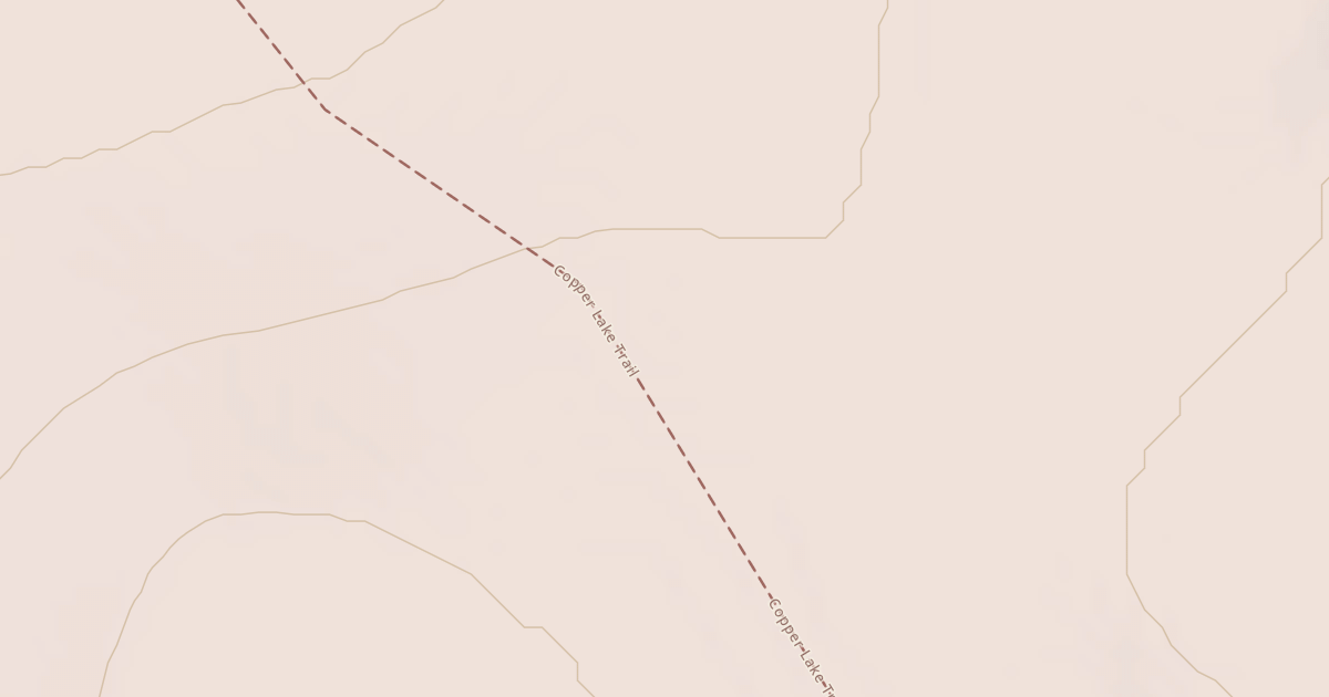 Map preview of Copper Lake Trail