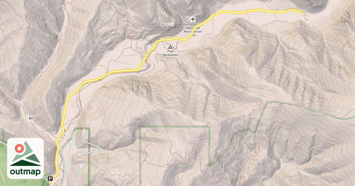 Map of Rattlesnake Trail