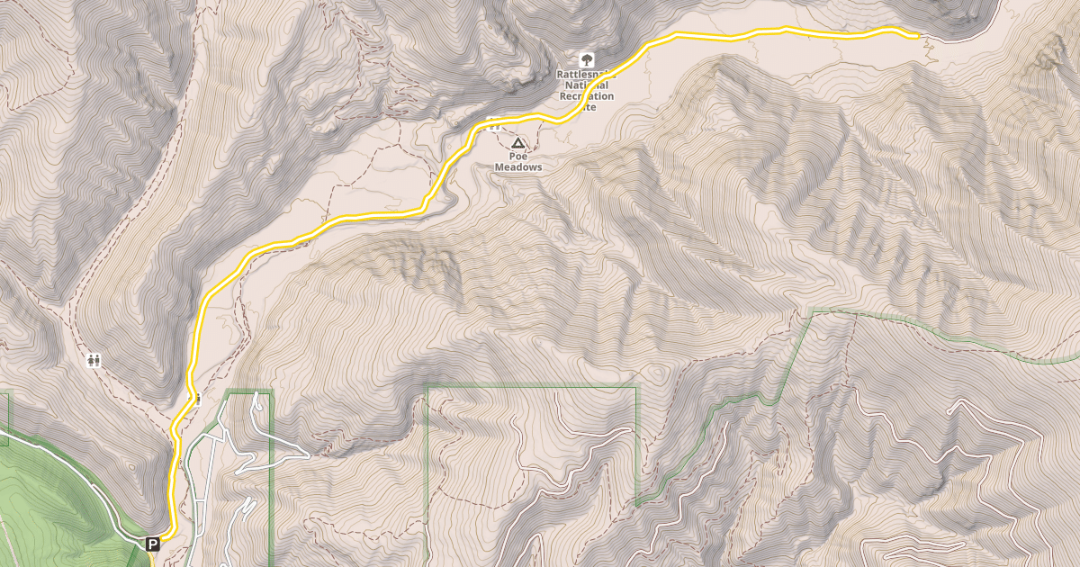 Map preview of Rattlesnake Trail