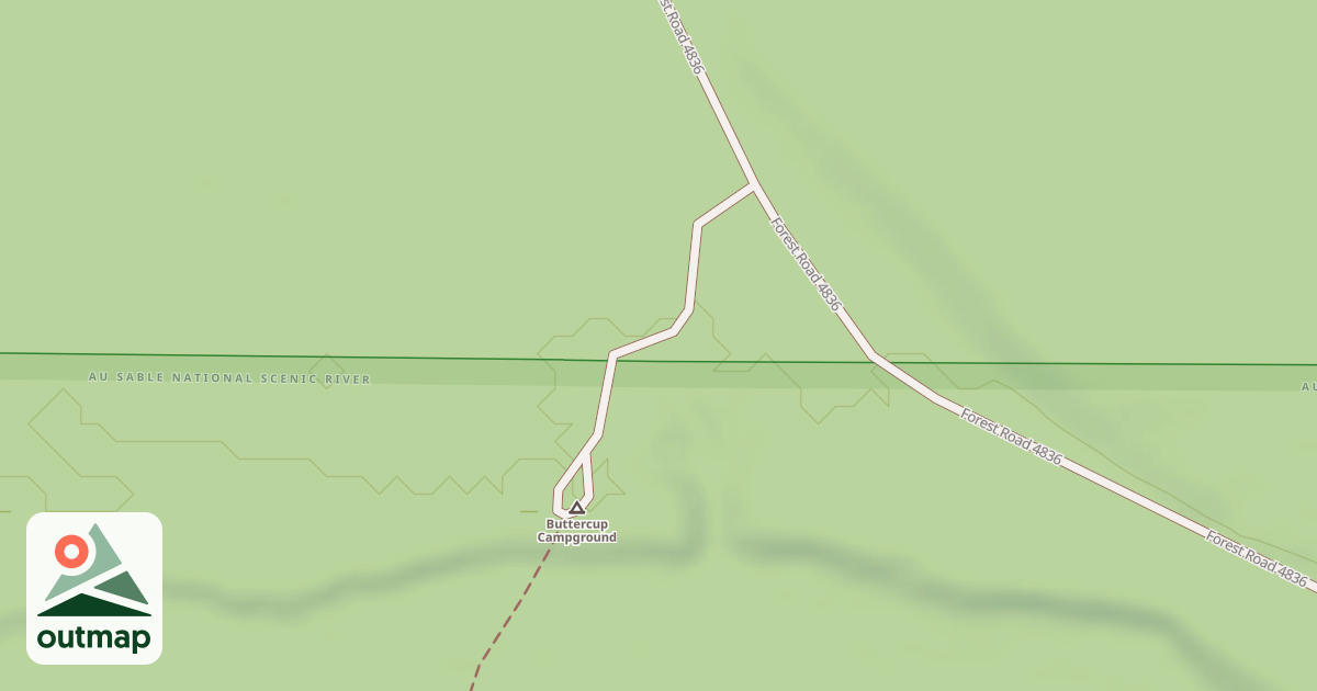 Map of BUTTERCUP CAMPSITES