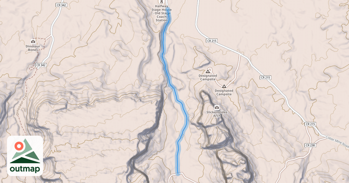 Map of Monitor-Merrimac Trail