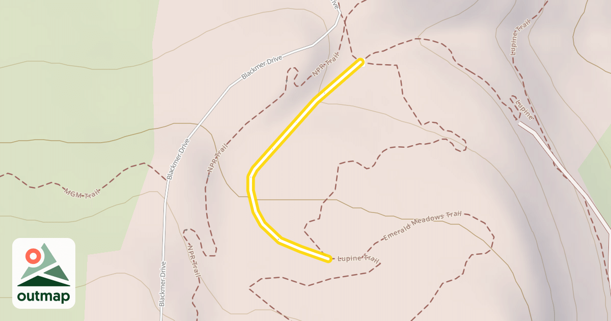 Map of Emerald Meadows Trail