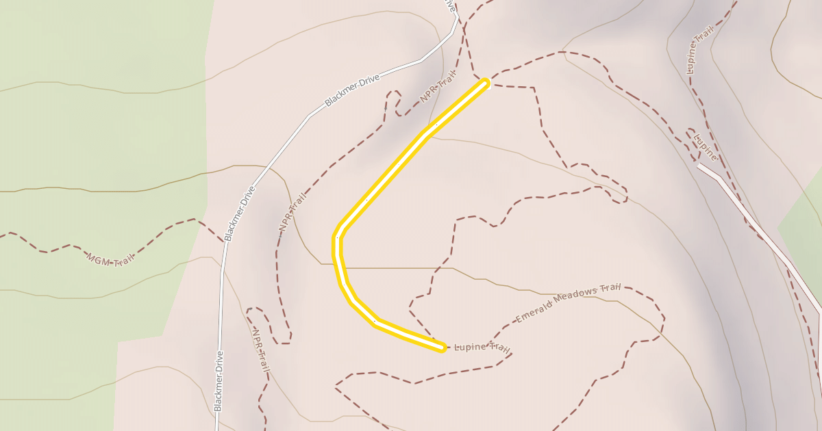 Map preview of Emerald Meadows Trail