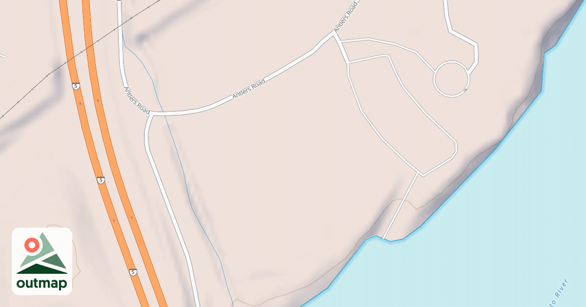 Map of ANTLERS SEMI CORP YARD