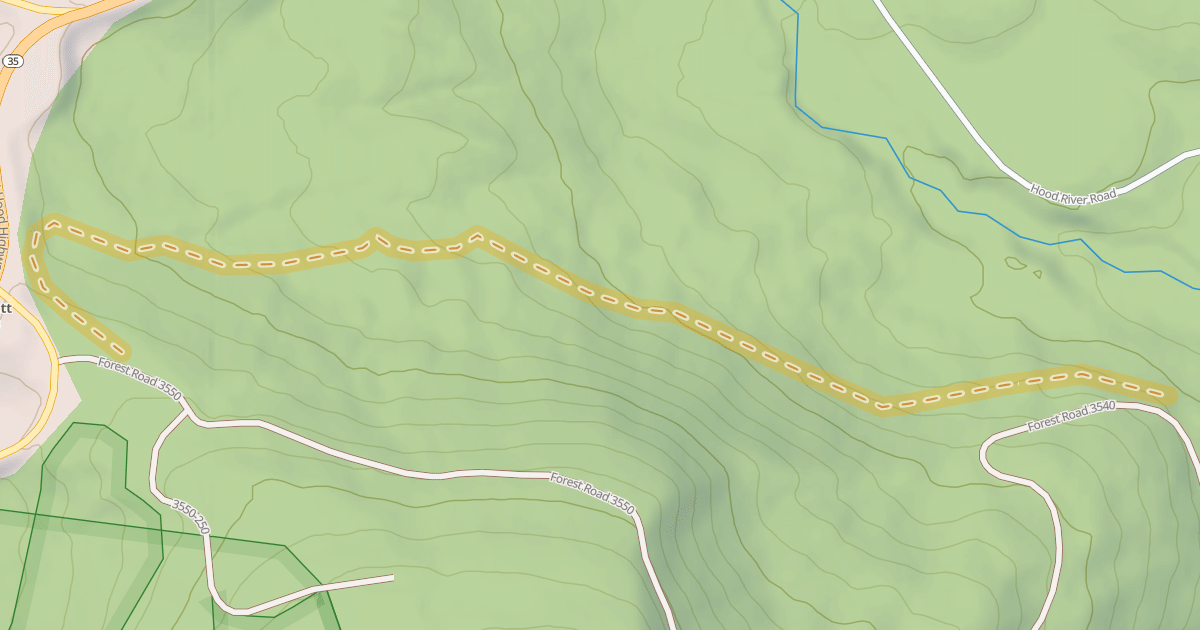 Map preview of Pocket Creek - Bennet Pass Tie trail 682