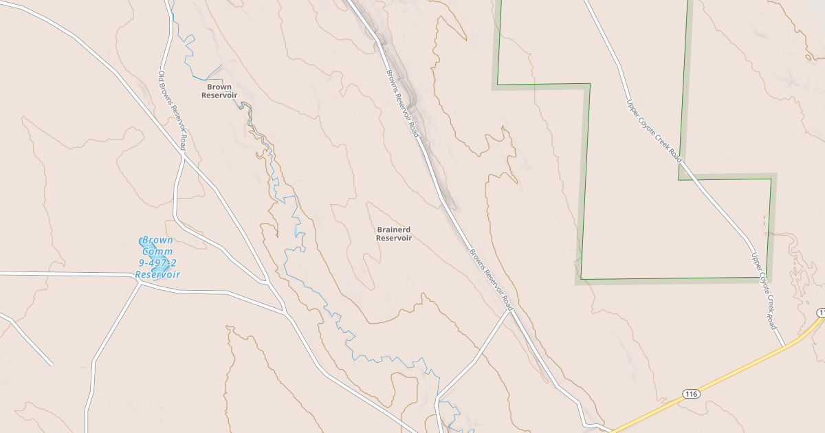 Map preview of BROWNS RESERVOIR