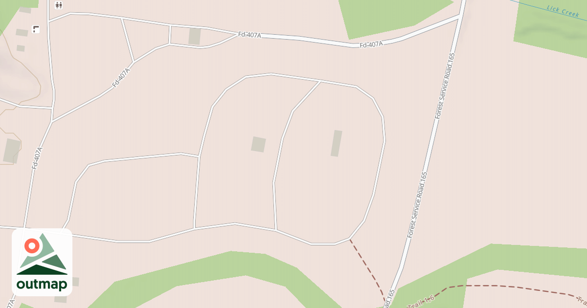 Map of C BATHHOUSE/CAMPSITE ACCESS