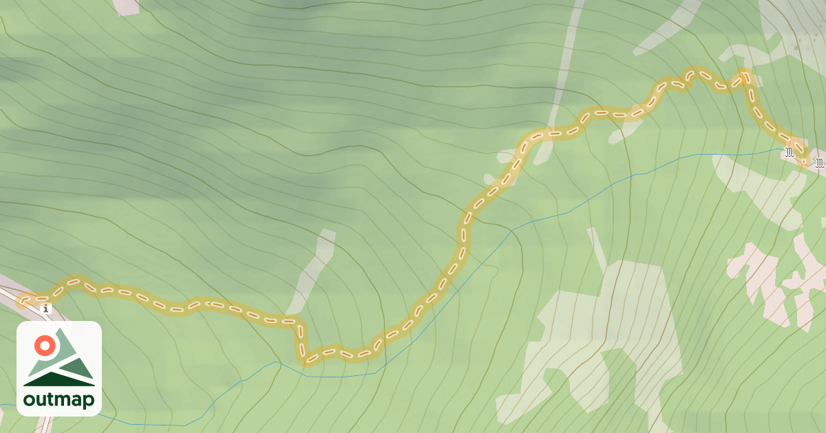Map of Hanging Lake winter trail