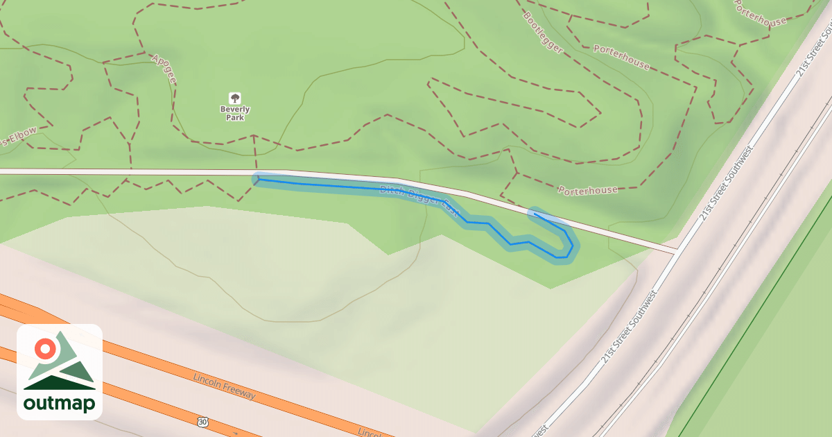 Map of Ditch Digger East