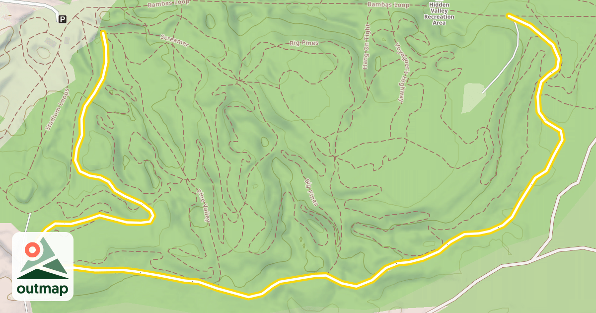 Map of Bambas Loop