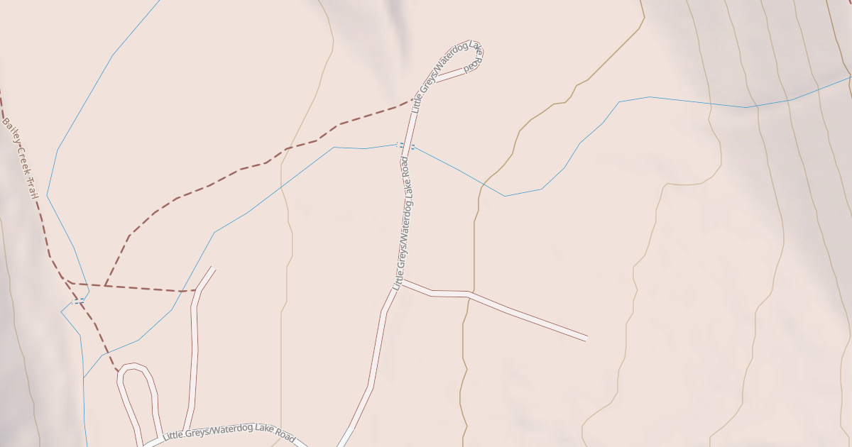 Map preview of LITTLE GREYS/WATERDOG LAKE