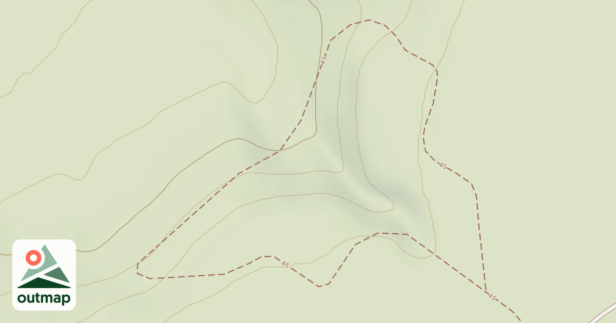 Map of Cline Buttes Tr 45