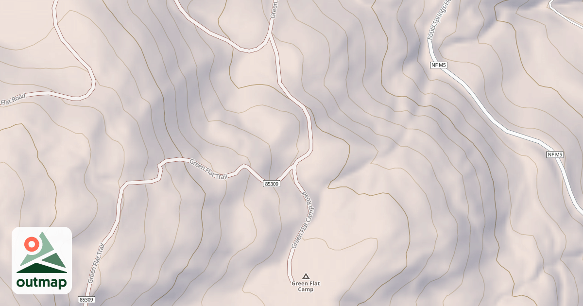 Map of GREEN FLAT CAMP