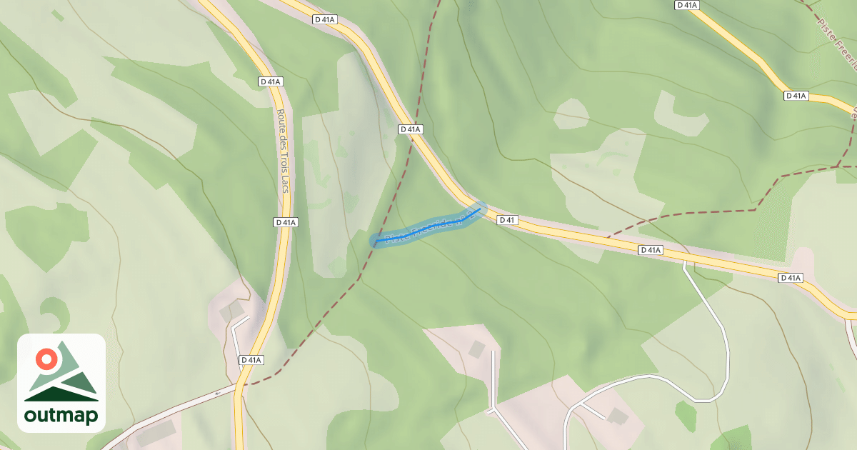Map of Piste Freeride n° 2