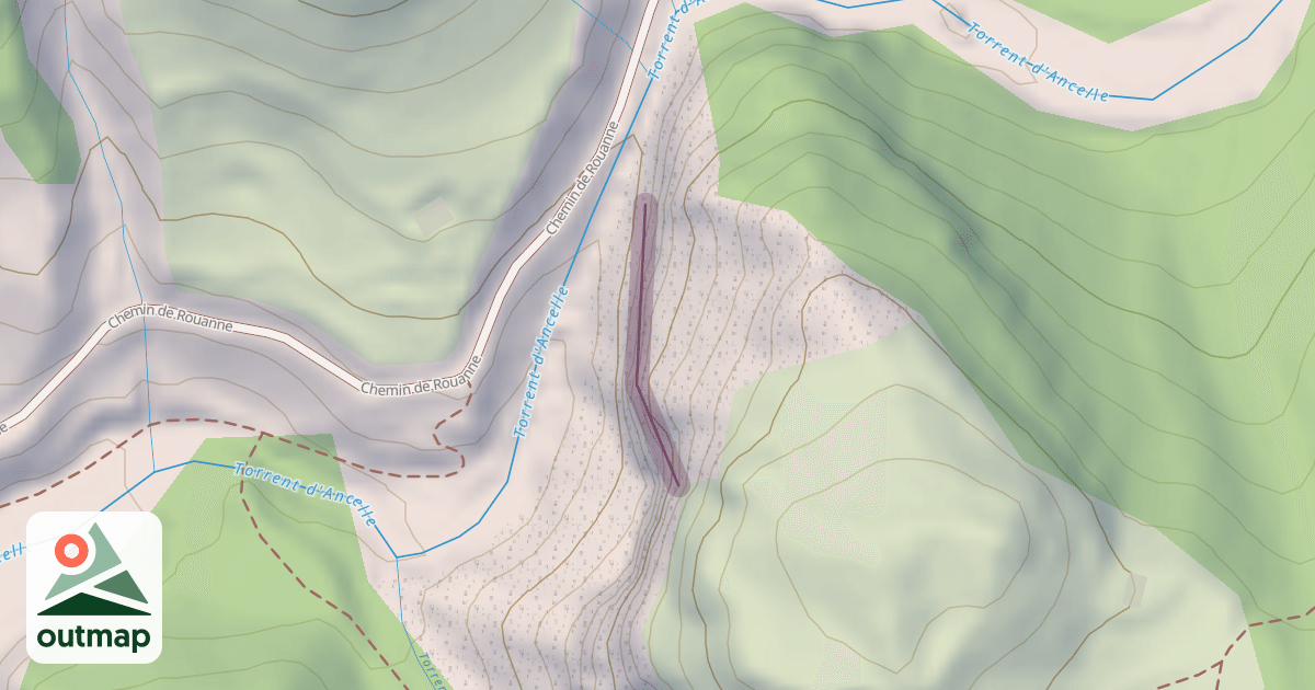 Map of Rouanne Bas