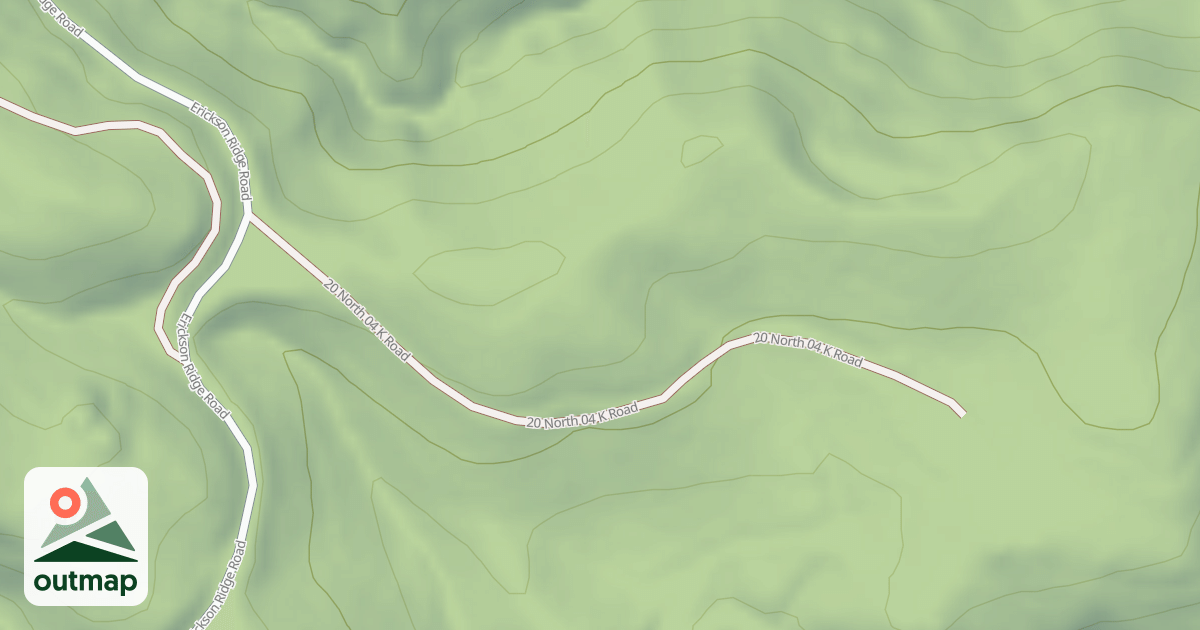 Map of ERICKSON RIDGE SPUR K