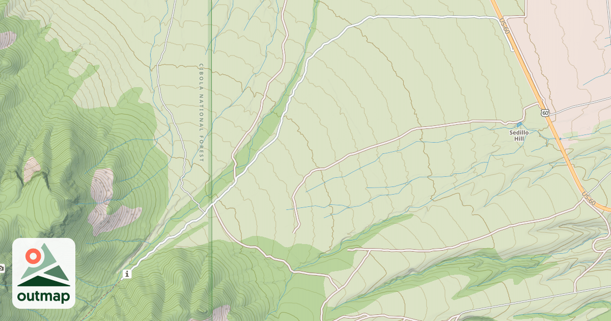 Map of SOUTH CANYON RD.