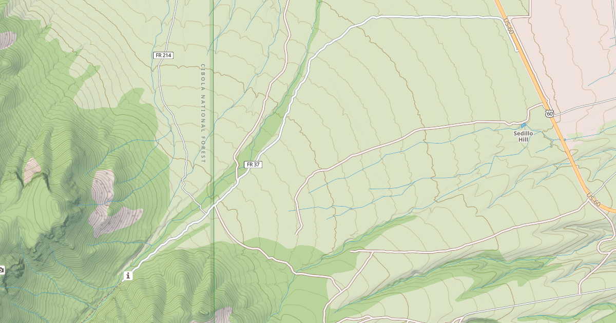 Map preview of SOUTH CANYON RD.