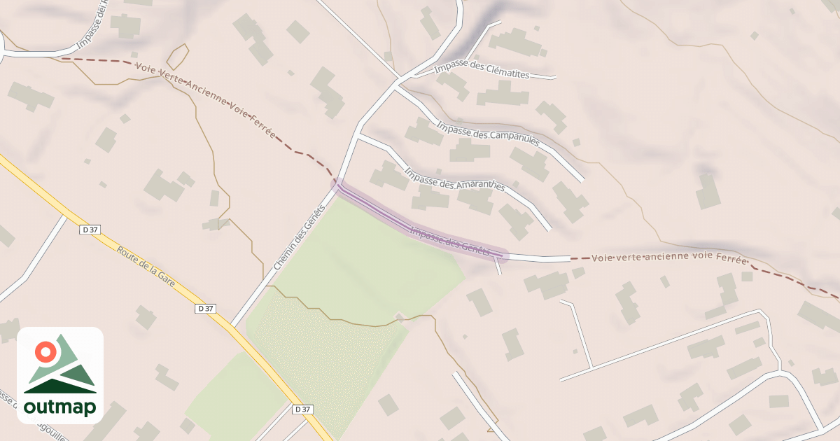 Map of Impasse des Genêts