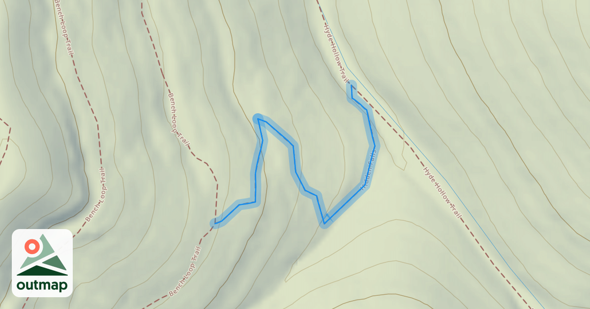 Map of Hidden Falls