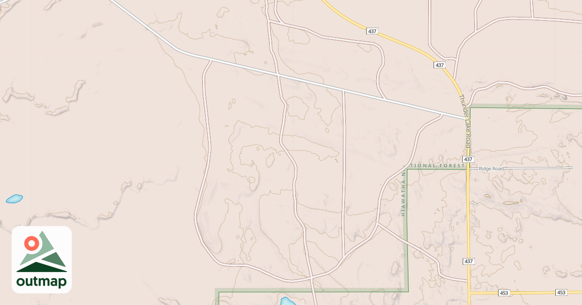 Map of CORNELL LAKE