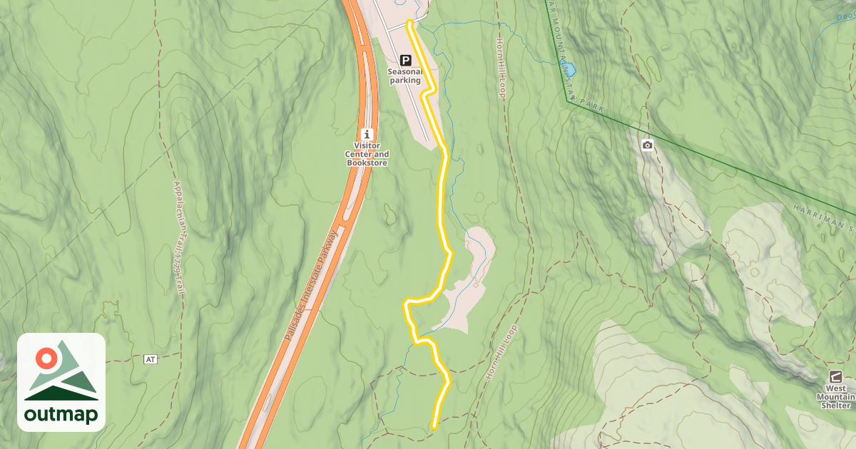 Map of Horn Hill Loop