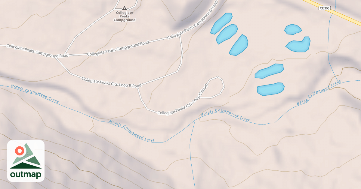 Map of COLLEGIATE PEAKS C.G. LOOP C