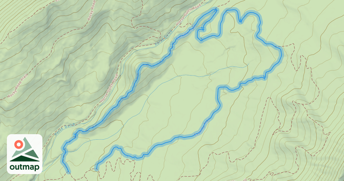 Map of Cuchillo Trail