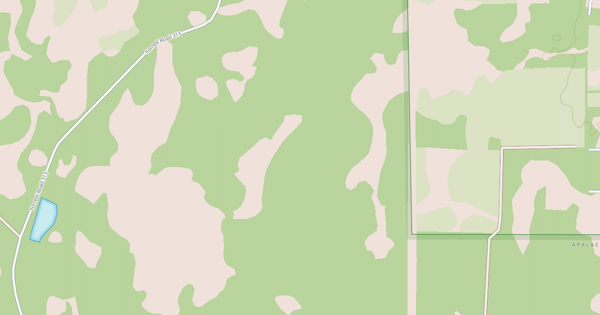Map preview of USFS National Forest System Roads {16B42AEE-C3BF-4938-9963-A63E52C3F032}