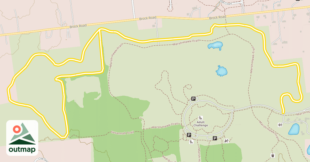 Map of Savannah Trail