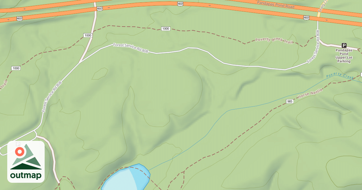Map of PANDAPAS POND