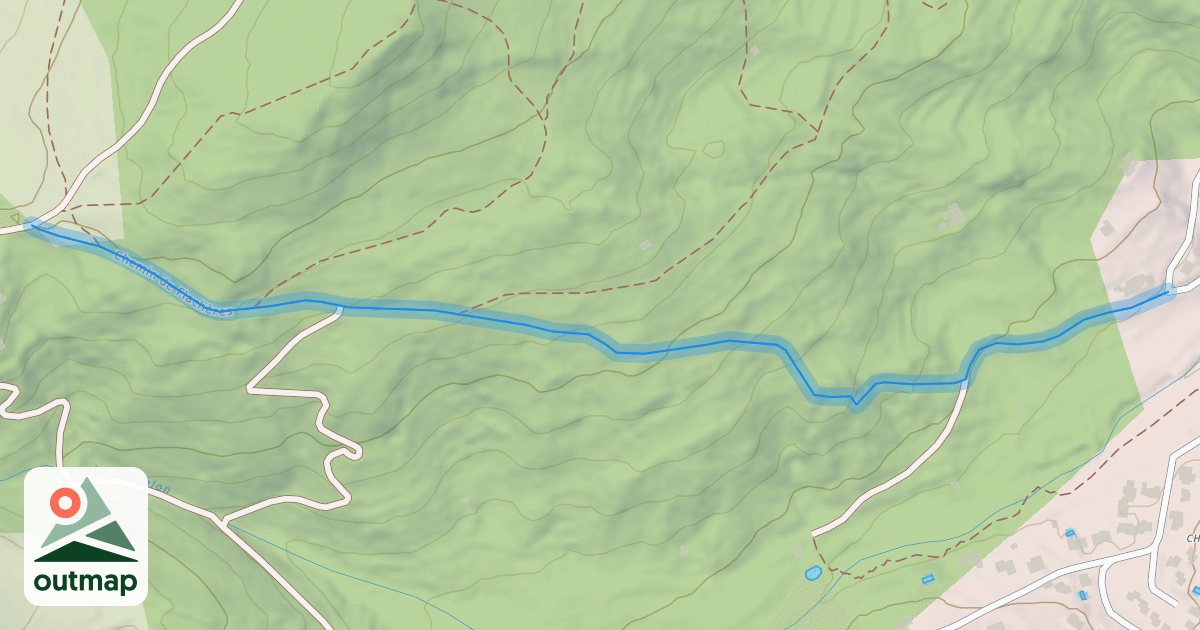 Map of Chemin de Flachères