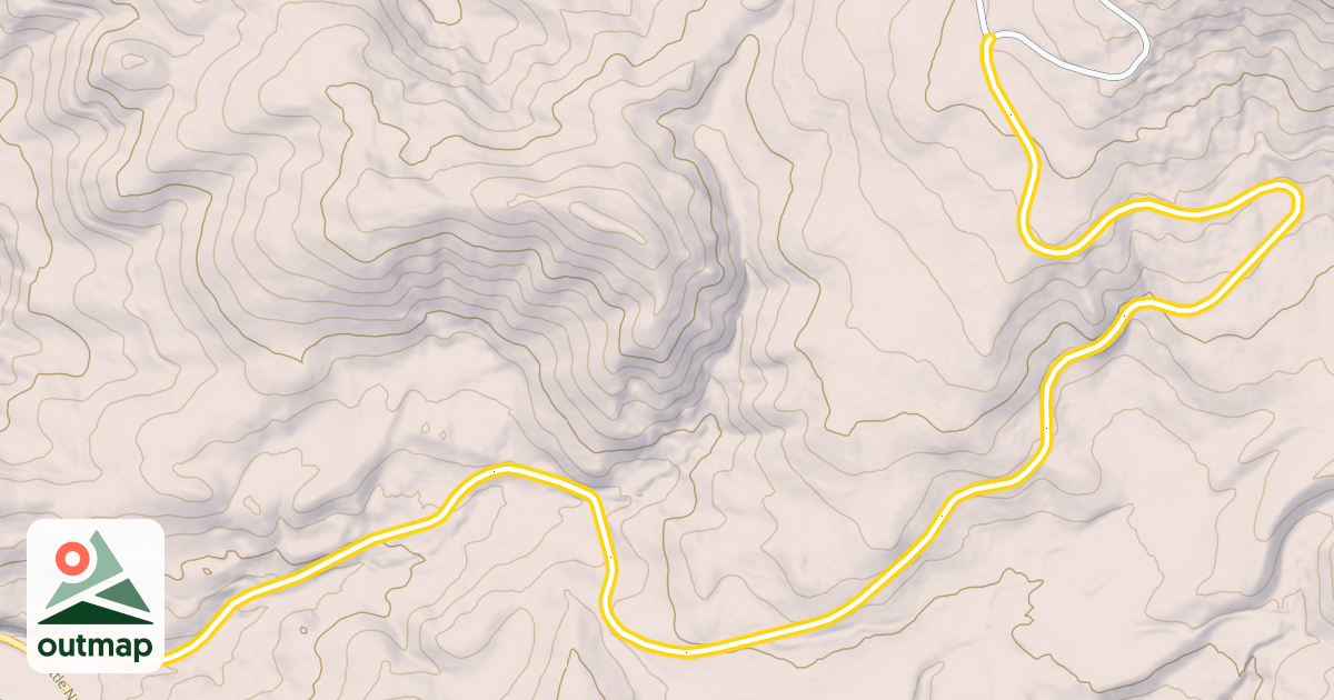 Map of National Forest Development Road 1901