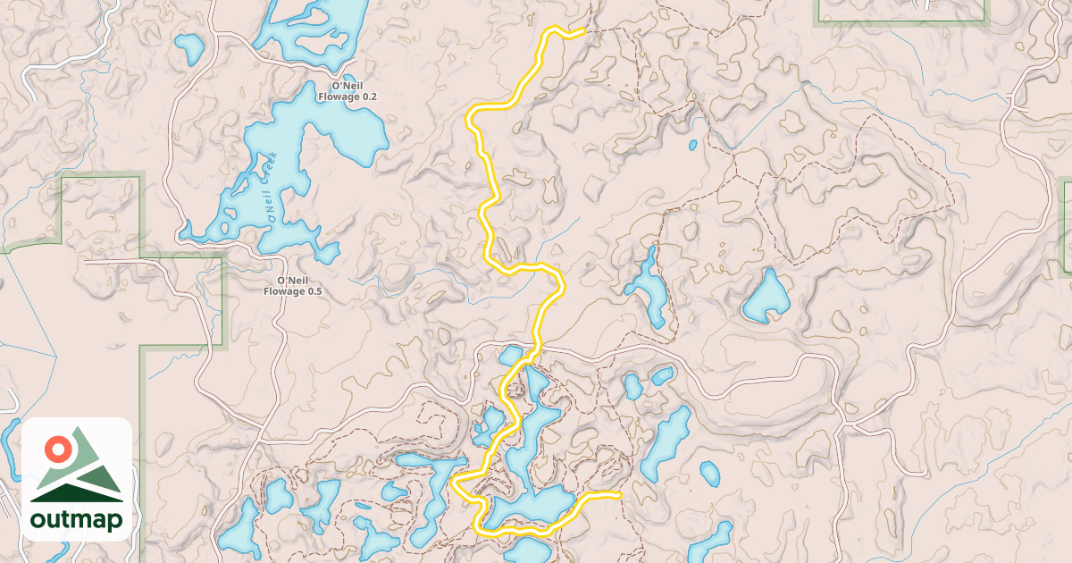 Map of Ski Trail